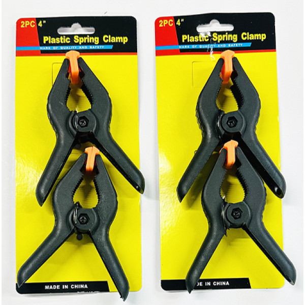 Wholesale Plastic Spring Clamps 4 inches 2pcs Heavy Duty Clips 