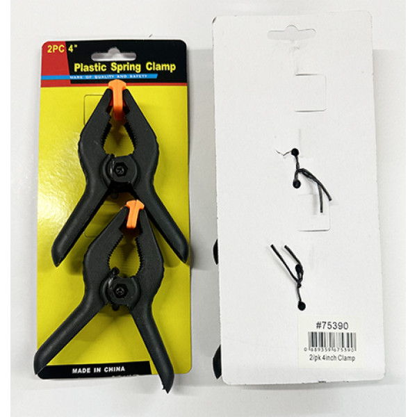 Wholesale Plastic Spring Clamps 4 inches 2pcs Heavy Duty Clips 