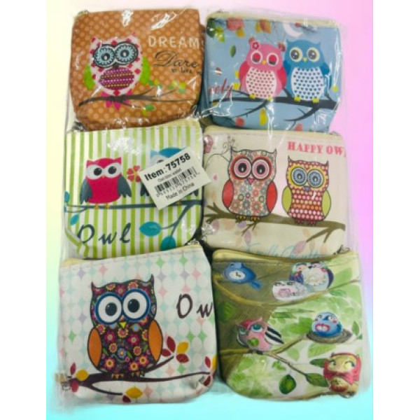 Wholesale mini wallet-Small lychee double zipper