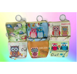 Wholesale mini wallet-Small lychee double zipper