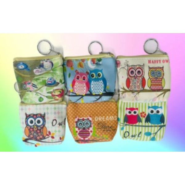 Wholesale mini wallet-Small lychee double zipper