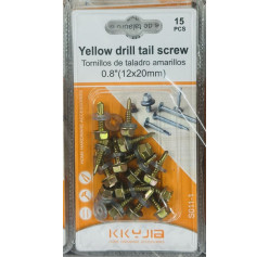 Wholesale Self Drilling Tail Screw with Hex Washer Head Yellow Zinc Plated-S011-1