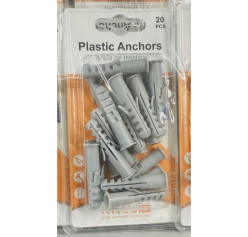 Wholesale Plastic Wall Screw Anchor Plugs with Self-Tapping Screws-8-40mm