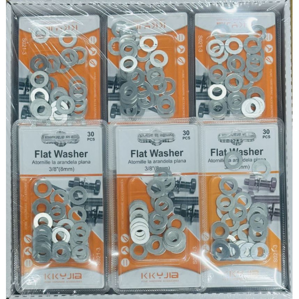 Wholesale 30pcs 3/8'' x 7/8'' Flat Washers Universal Metal Washers