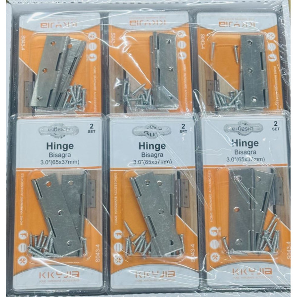 Wholesale 2 set Steel 3inches Folding Butt Hinge for Furniture Doors  Windows
