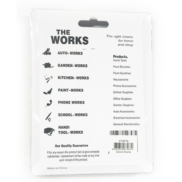 Wholesale 2 inch Mini Metal Spring Clamps W/Red Rubber Tips Clips 