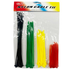 Wholesale Multipurpose Multicolor Self-Locking Nylon Cable Ties 4 Different Colors