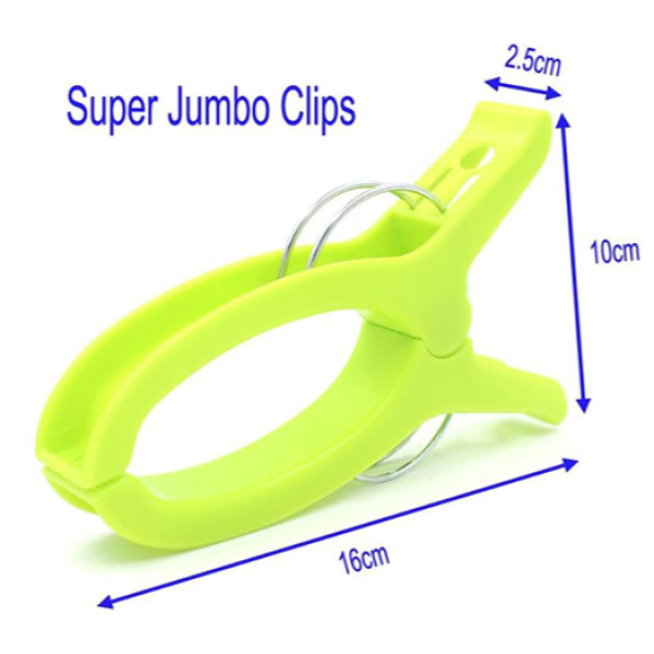 Wholesale Set of 3 Super Jumbo Plastic Clips