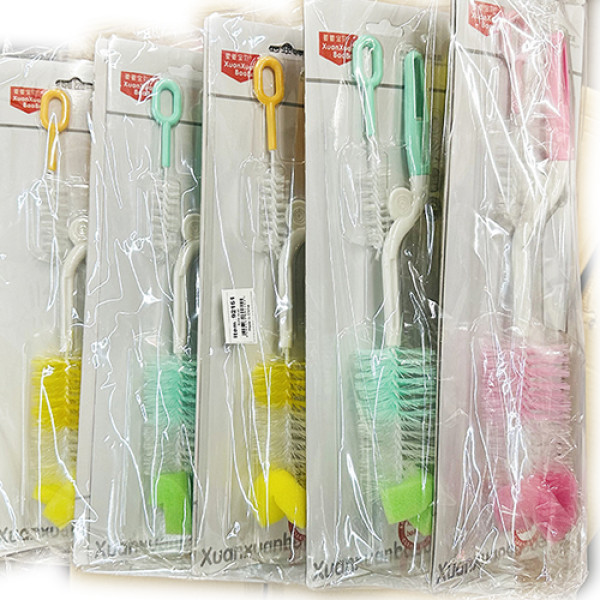 Wholesale A set of bottle brush and nipple brush