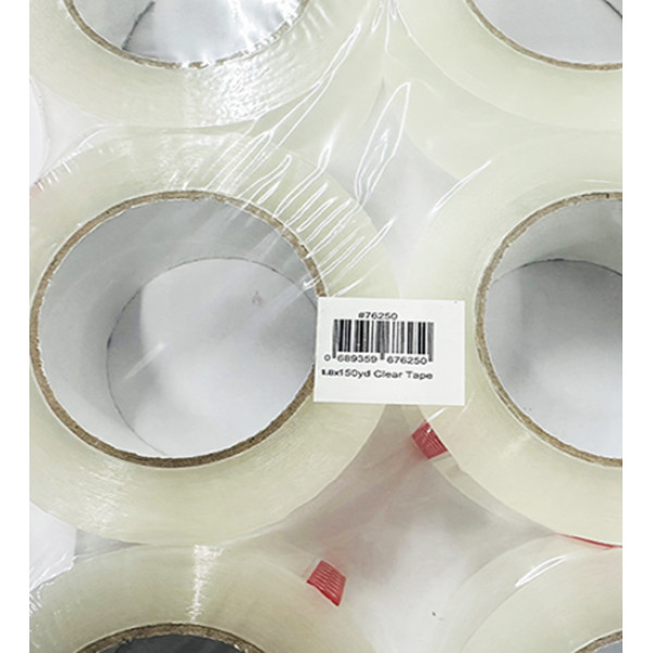 Wholesale 2 inches 150rds Clear Packing Tape Rolls for Shipping, Moving Packaging