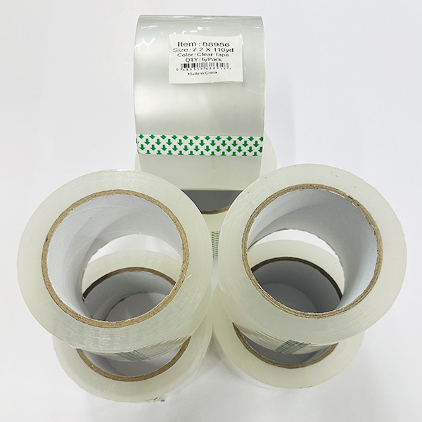 Wholesale 3 inches 110rds Clear Packing Tape Rolls for Shipping, Moving Packaging