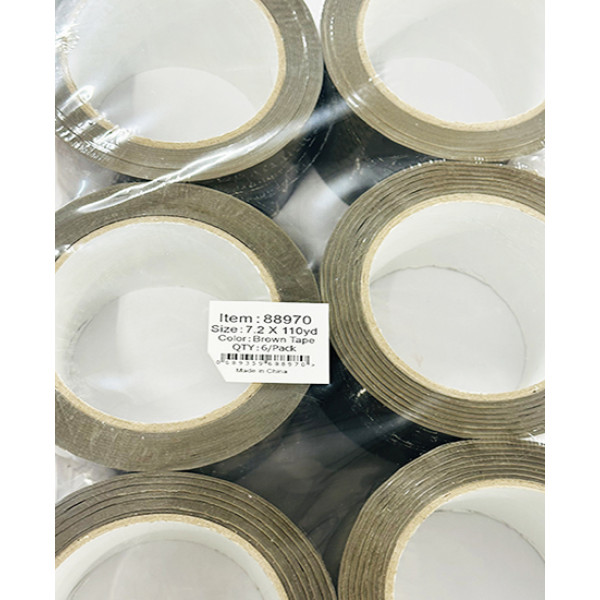 Wholesale 3 inches 110rds Brown Packing Tape Rolls for Shipping, Moving Packaging   