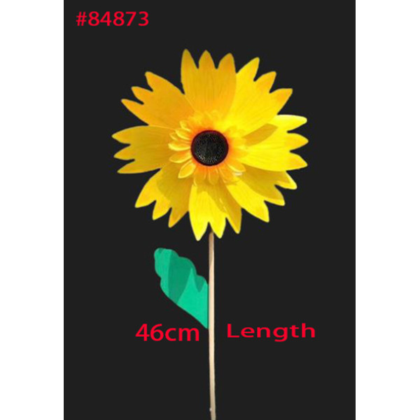 Wholesale Wooden pole Sunflower Windmill-Yard Windmill Spinning Flowers